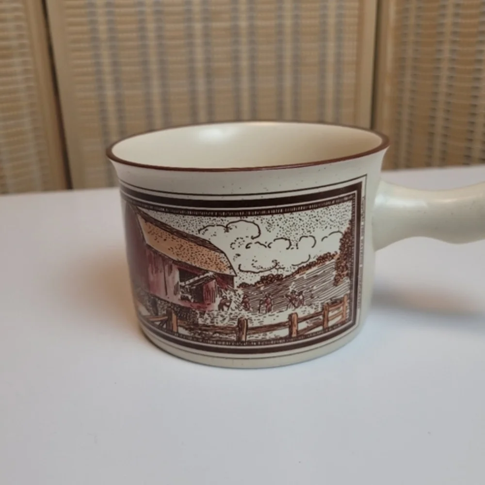 Vintage Watkins May 1906 Almanac Ceramic Soup Bowl